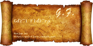 Gál Flóra névjegykártya