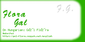 flora gal business card